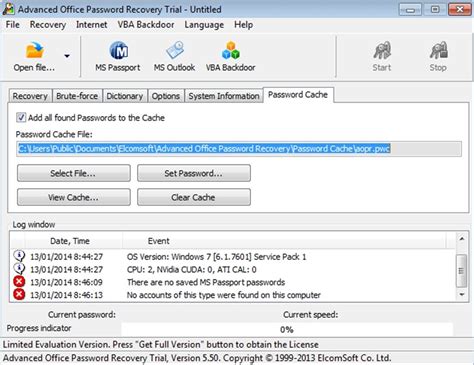 Free download of Modular Evolved Work Password Recovery 6. 3.